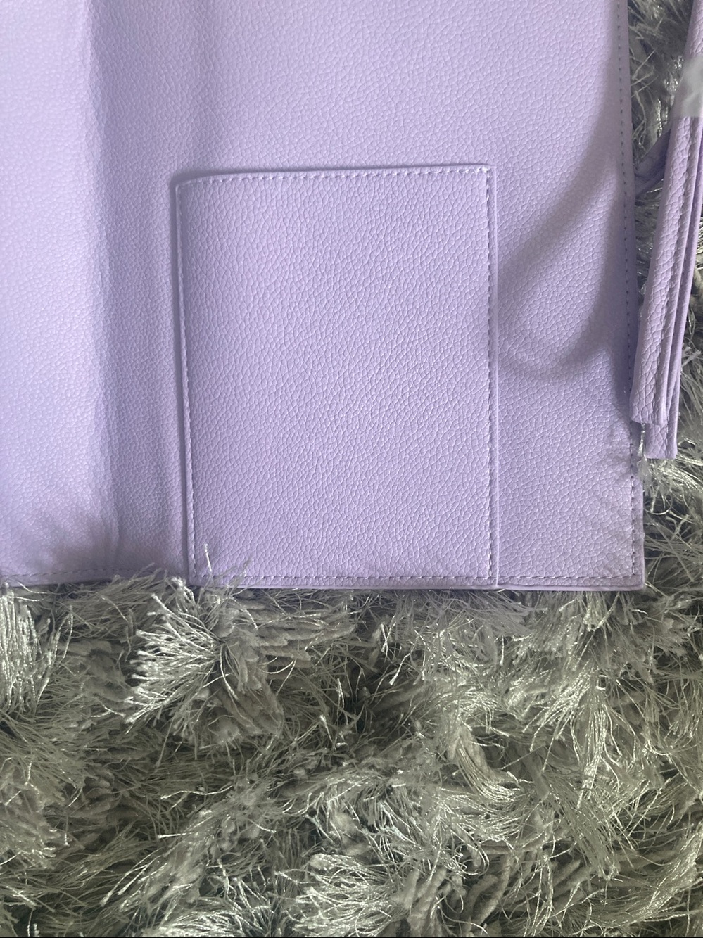 Tatcha Lavender Leather Brush Makeup Case NWOT - Picture 6 of 8